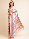 Women's Banarasi Soft Silk Paithani Saree image 10