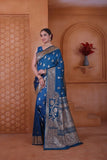 Wedding Designer Soft Silk Weaving Banarasi Sari With Blouse 11-VF image 8