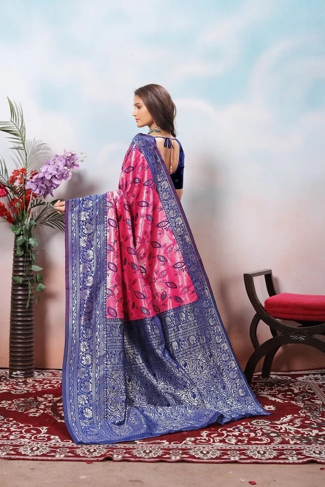 Kanjiwaram Silk With Rich Pallu Traditional Wear Sari With Blouse 11-VF image 21