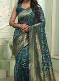 Banarasi Soft Silk Saree With Blouse image 6