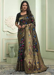 Banarasi Soft Silk Saree With Unstitched Blouse image 1