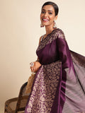 Rich Pallu Row Silk Weaving Work Saree image 5