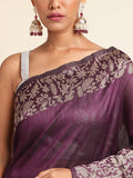 Rich Pallu Row Silk Weaving Work Saree image 6