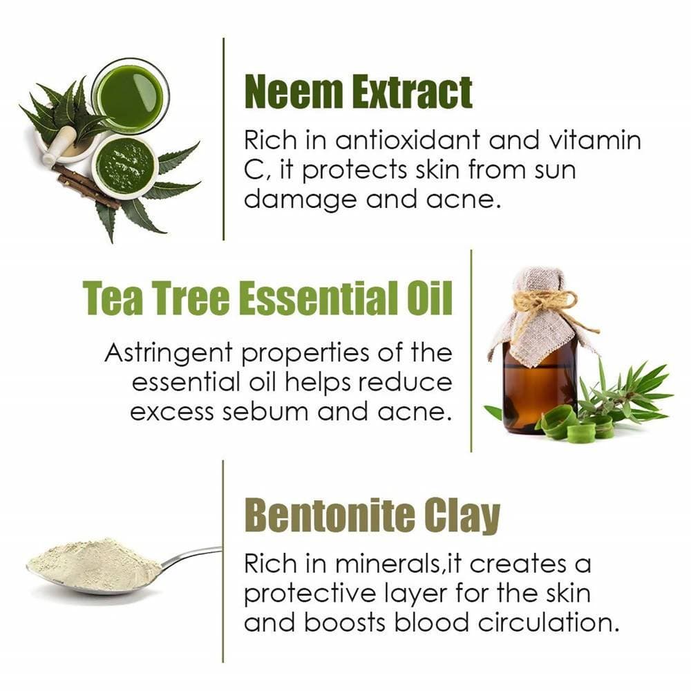 Wow Skin Science Anti-Acne Neem & Tea Tree Clay Face Mask - 200 ml image 5