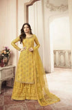Heavy Jacquard Silk Georgette Salwar Kameez With Dupatta image 3