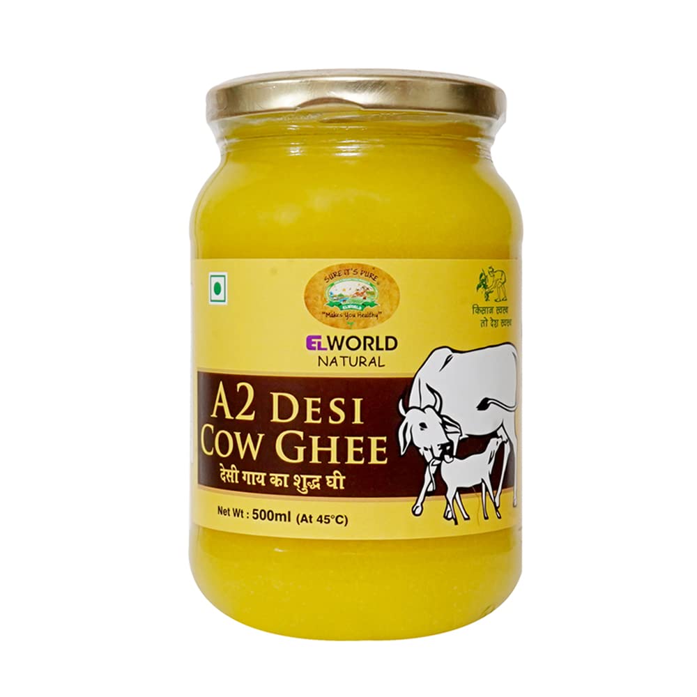 El World Organic A2 Cow Bilona Ghee - 500 ml image 1