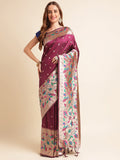 Pure Soft Kanchivaram Pethani Silk Saree image 2