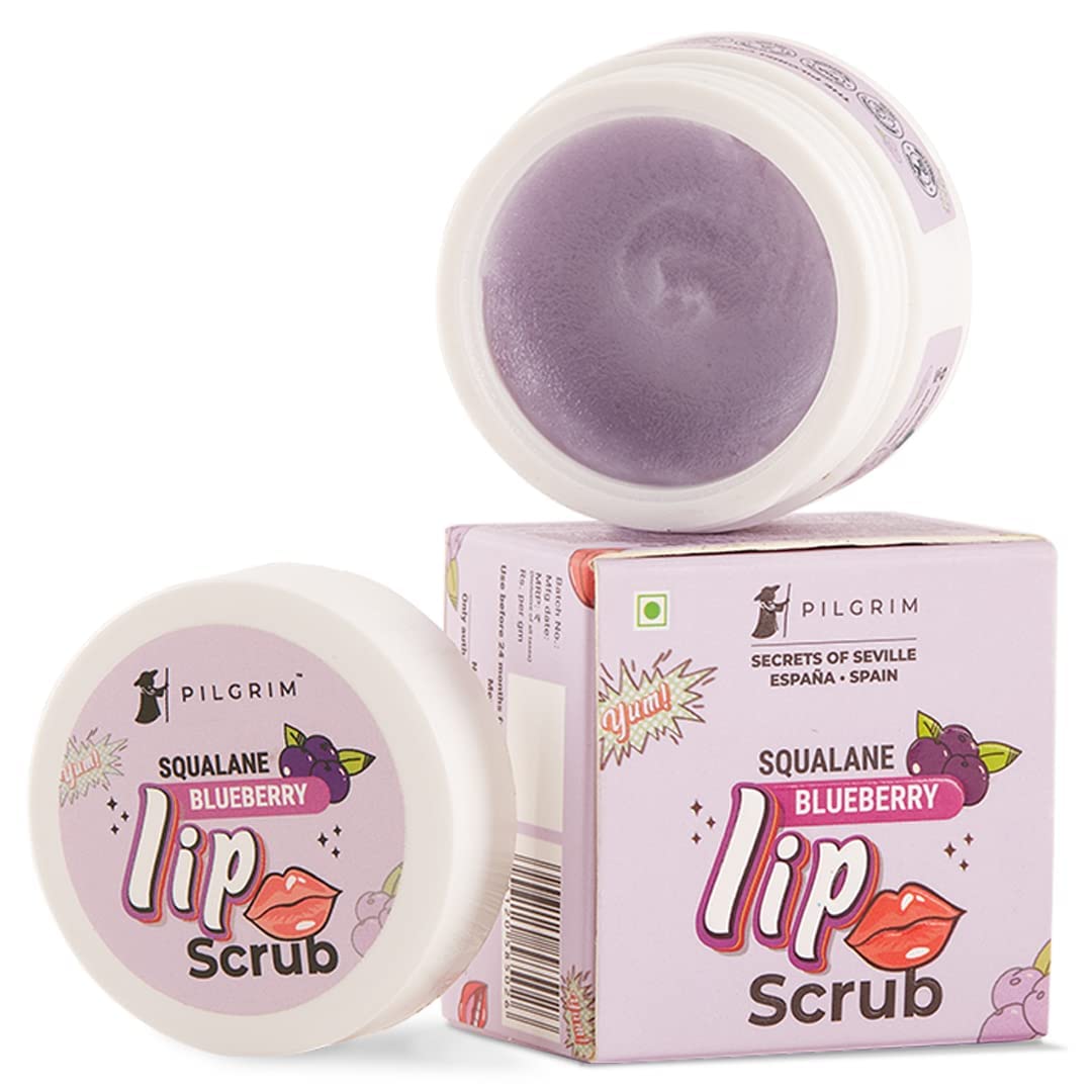 Pilgrim Squalane Blueberry Lip Scrub - 8 gm image 1