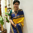 Soft Lichi Silk Designer Saree & Blouse image 1