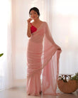 Heavy Georgette Classic Festival Saree With Blouse image 1