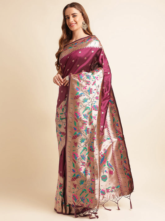 Pure Soft Kanchivaram Pethani Silk Saree image 1