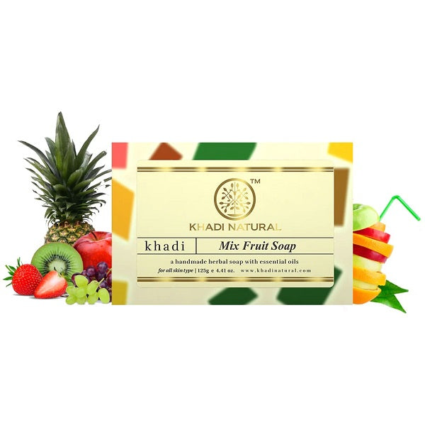 Khadi Natural Mix Fruit Soap - 125g image 1