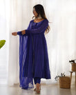 Full Stitched Heavy Pure Faux Georgett  Kurti Pant Dupatta image 1