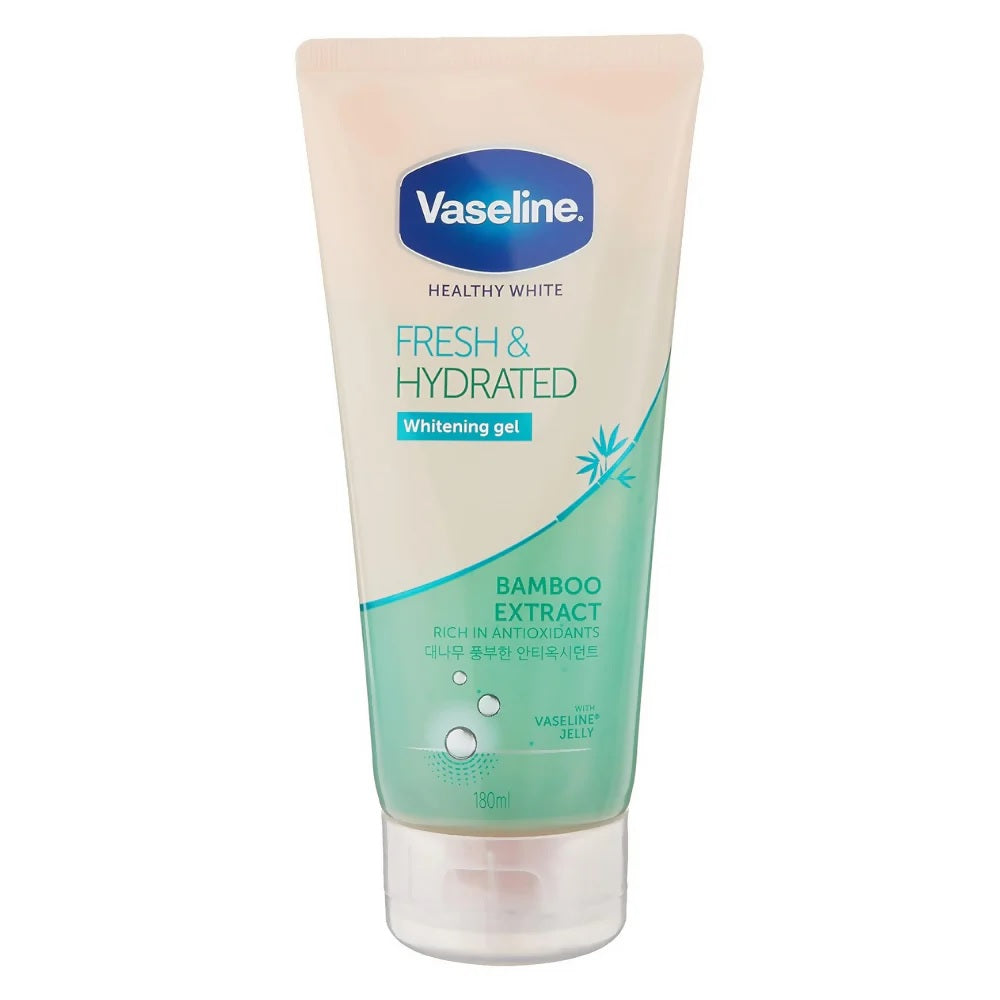 Vaseline Fresh & Hydrated Whitening Gel with Bamboo Extract -180 ml image 1