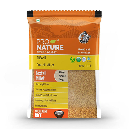 Pro Nature Organic Foxtail Millet - 500 gm image 1