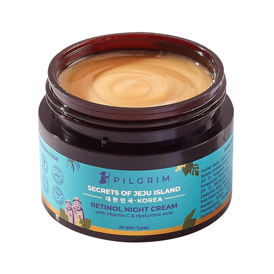 Pilgrim Retinol Night Cream with Vitamin C & Hyaluronic Acid - 50 gm image 1