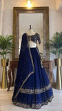 Premium Georgette With Double Ruffle Layers Lehenga Choli image 1