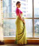 Banarasi Soft Silk Saree With Blouse image 1