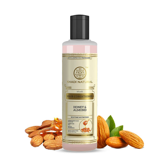 Khadi Natural Honey & Almond Hair Conditioner - 210ml image 1