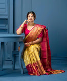Soft Lichi Silk Jacquard Work Saree image 1