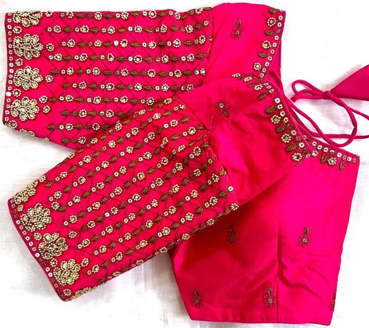 New & Khatli Work Fancy Blouse & Heavy Silk Blouse image 1