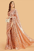 Premium Georgette & Sequence Work Saree With Blouse image 1