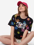 Peace Women Oversized T-Shirts image 3