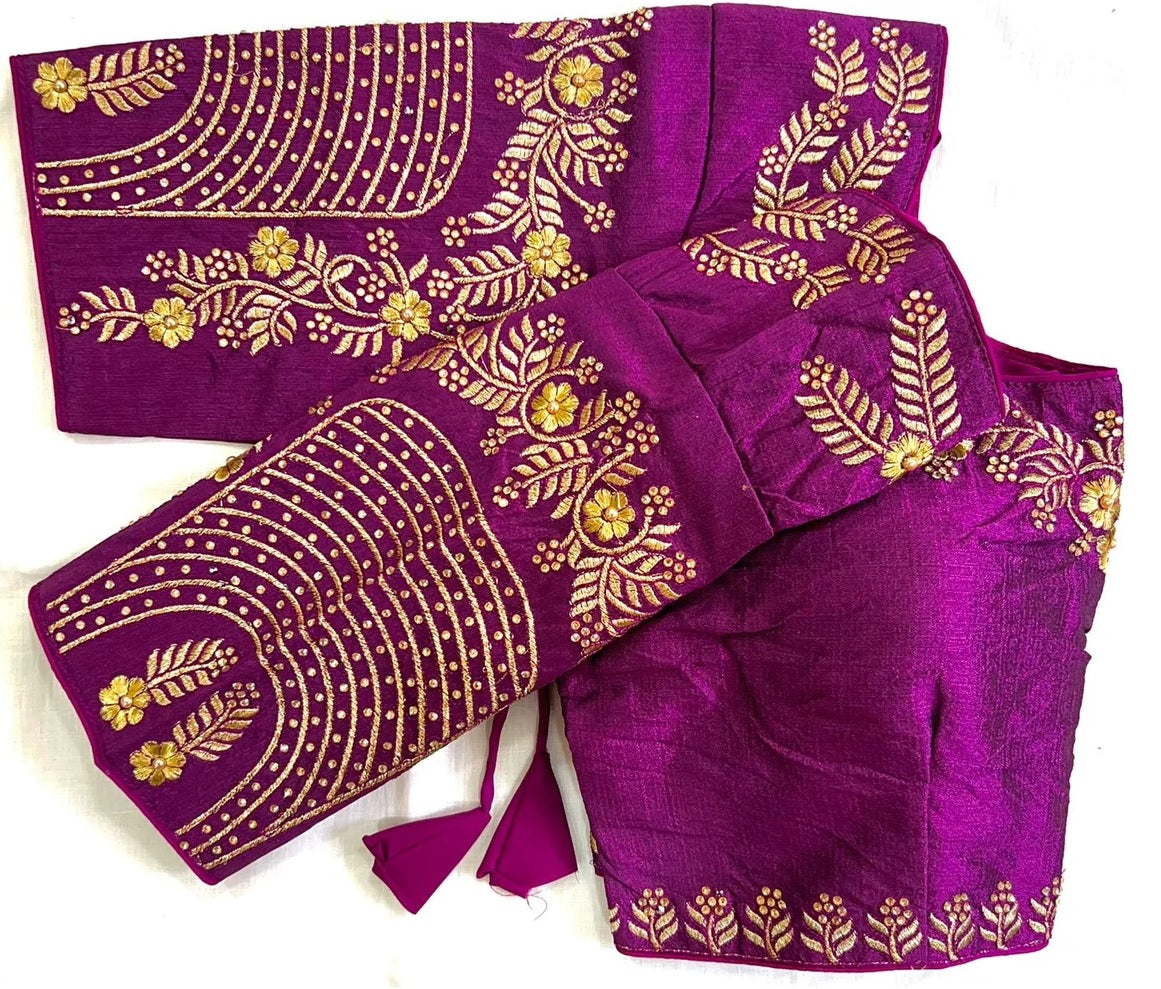 Fantam Silk & Handwork, Dori And Zari Work Blouse image 1