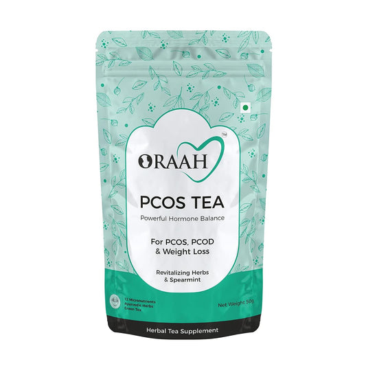Oraah PCOS PCOD Herbal Tea - Spearmint Flavour - 50 gm - Pouch image 1