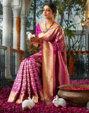 Banarasi Soft Silk Saree With Blouse image 1