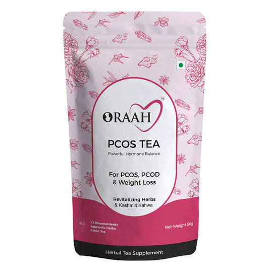 Oraah PCOS PCOD Herbal Tea - Kashmiri Kahwa Flavour - 50 gm - Pouch image 1