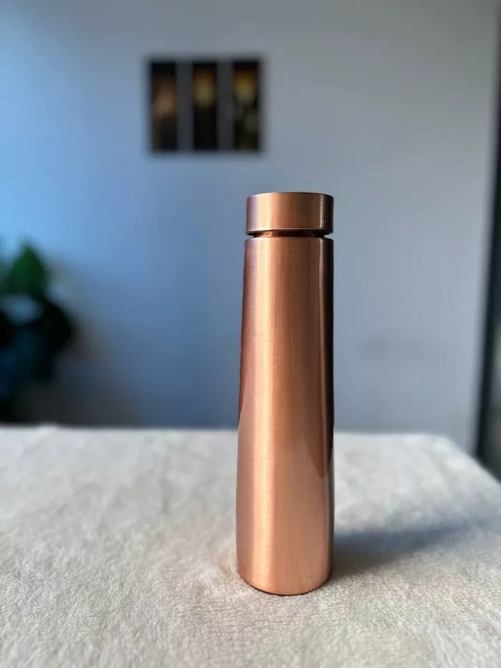 Plain Pencil Copper Drinking Water Bottle - 900ml image 1
