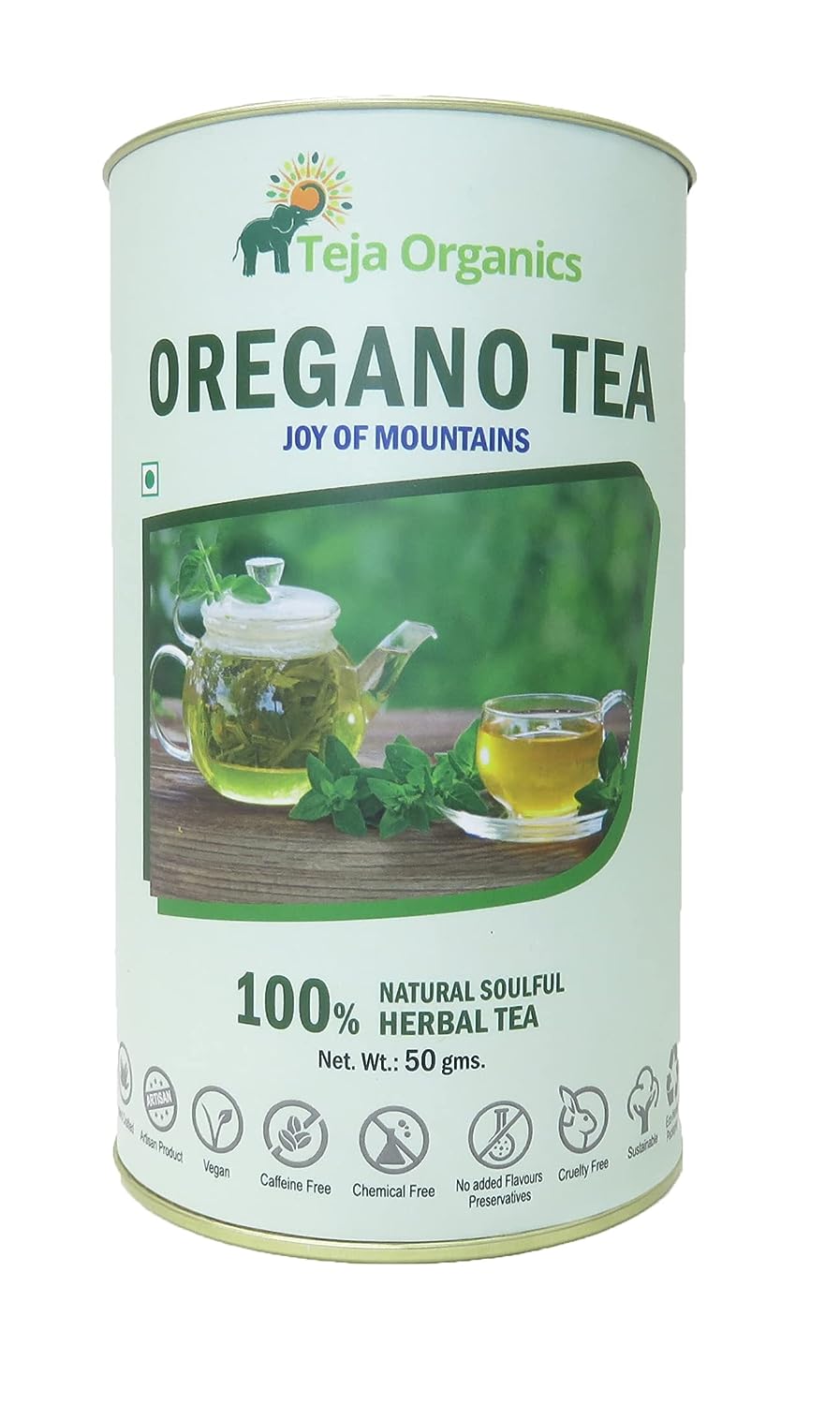 Teja Organics Oregano Tea - 50 gm image 1