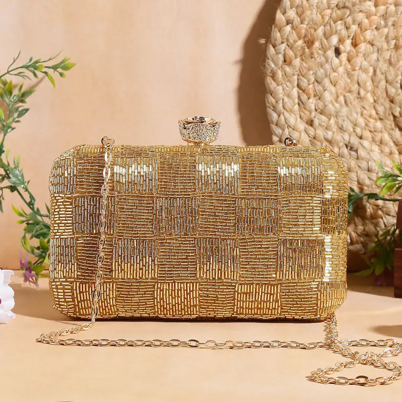 Clutch Embroidered Bridal Bag image 1