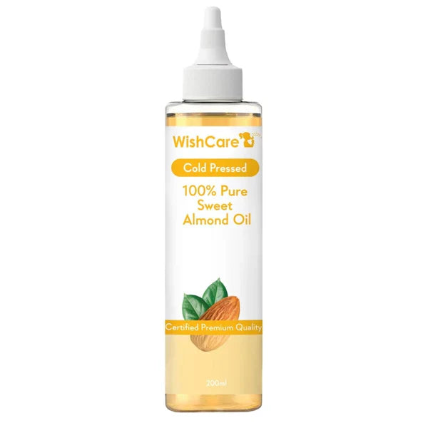 WishCare Pure Cold Pressed Sweet Almond Oil -100 ml image 1