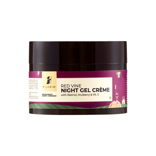 Pilgrim French Red Vine Anti Aging Night Gel Cream - 50 gm image 1