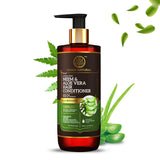 Khadi Natural Neem & Aloe Vera Hair Conditioner - Paraben, Silicones, Sulphate, Color, Salt & Artificial Fragrance Free-310 ml image 1