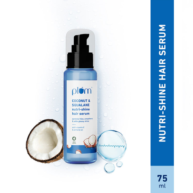 Plum Coconut & Squalane Nutri-Shine Hair Serum - 75 ML image 2