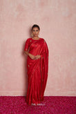 Rich Dola Cutdana Border With Rich Butta Work Saree&Blouse image 1