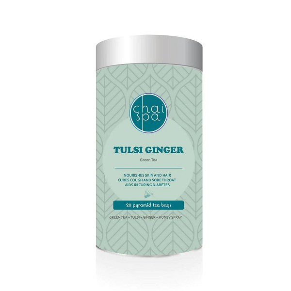 Chai Spa Tulsi Ginger Green Tea - 20 teabags image 1