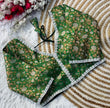 Banaras Silk Blouse Golden And Silver Jari Blouse, Ready Made Blouse image 1