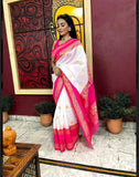 Soft Lichi Silk With Jacquard Weaving Work Saree With Blouse image 1