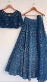 Heavy Silk Embroidery Work Lehenga Blouse With Dupatta image 1