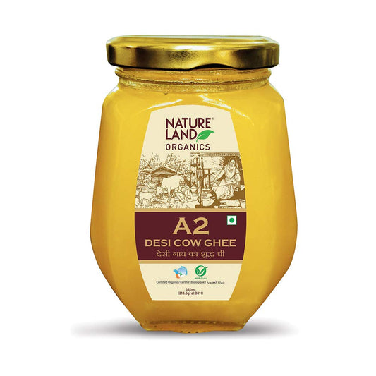 Nature Land Organics A2 Desi Cow Ghee - 350 ml image 1