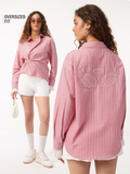Angel Eyes Women Boyfriend Shirts image 2