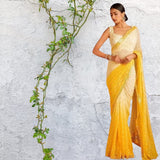 Soft Georgette 7 MM Embroidery Heavy Sequence Work Saree Blouse image 1