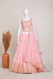 Heavy Georgette With Embroidery & Sequence Work Lehenga Blouse With Dupatta image 1