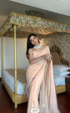 Georgette With Rabit Gamthi Work Saree image 1