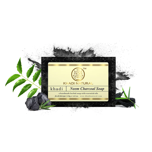 Khadi Natural Neem Charcoal Soaps image 1