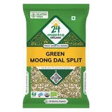 24 Mantra Organic Green Split Moong Dal - 500 gm image 1